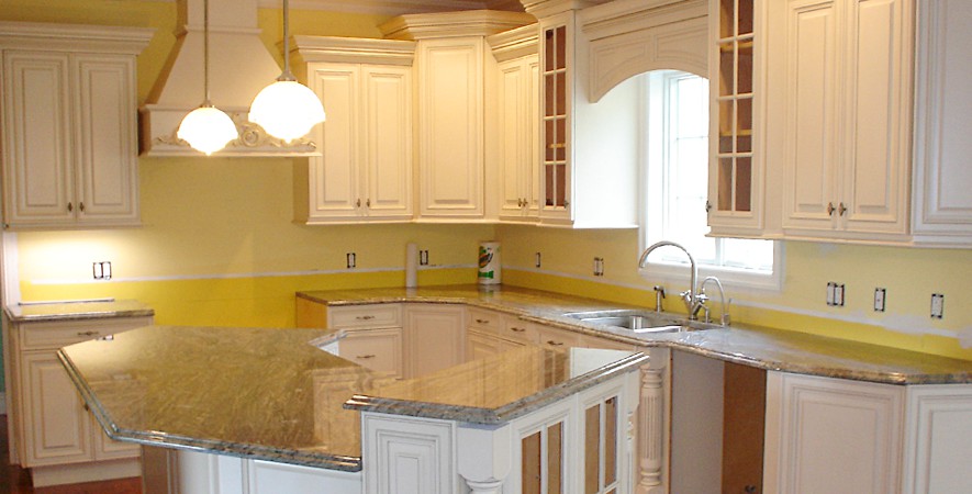 Minimalist Staten Island Kitchen Cabinets for Large Space